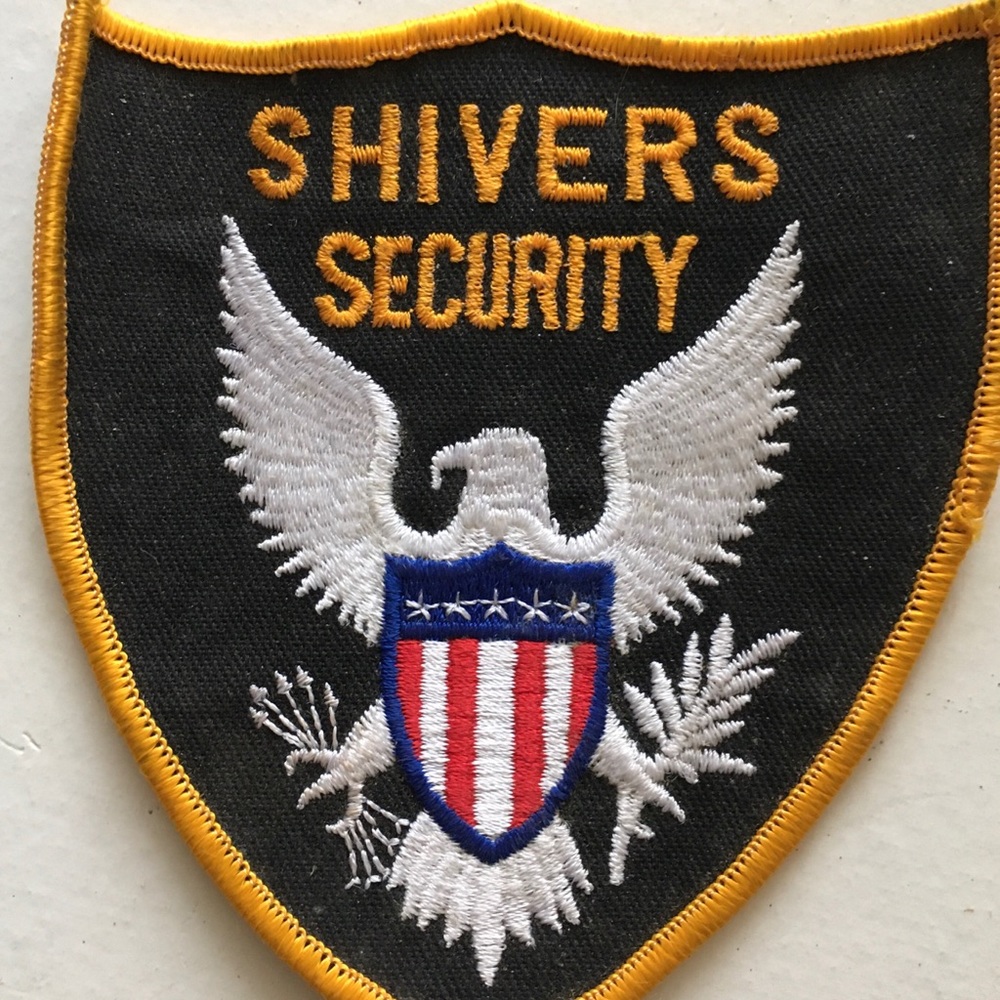 SHIVER’S SECURITY PATCH SEW ON CHEESECLOTH BACKING